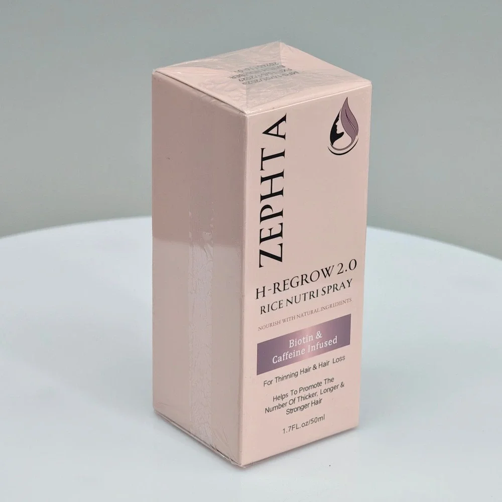 Zephta H-Regrow 2.0 Rice Nutri Spray 1.7oz Biotin Caffeine Hair Loss Treatment‎